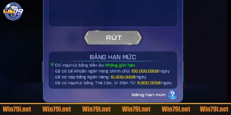 Không thể rút được do tài khoản hết hạn mức 