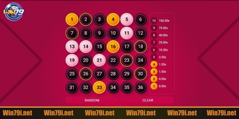 Tỷ lệ trả thưởng đối với từng loại kèo keno trực tuyến